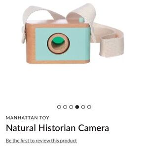 Manhattan Toy Wooden Camera - Natural and Teal